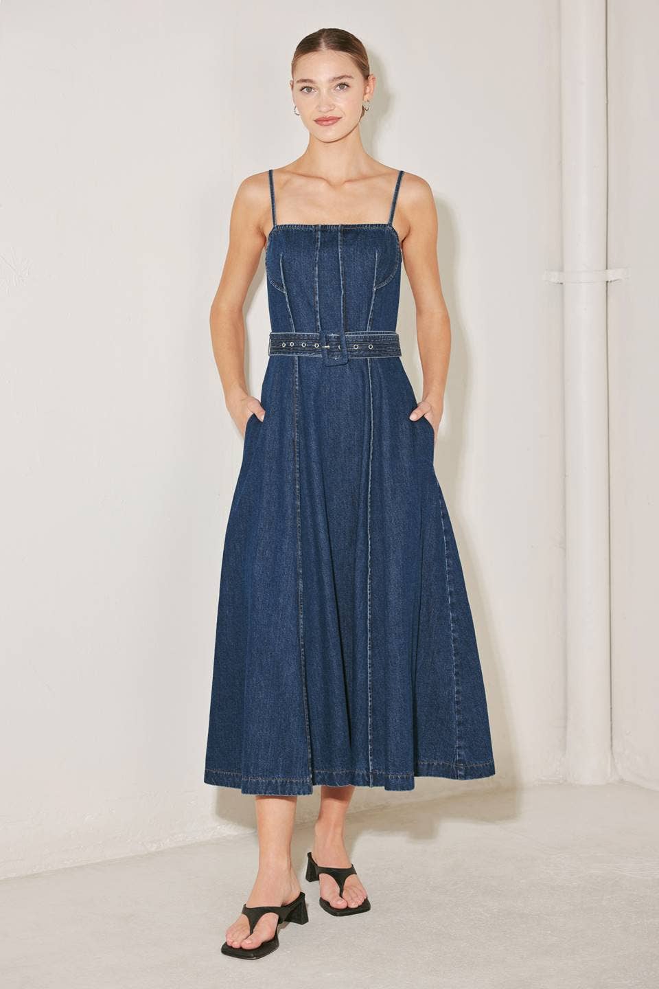 Denim Midi Dress