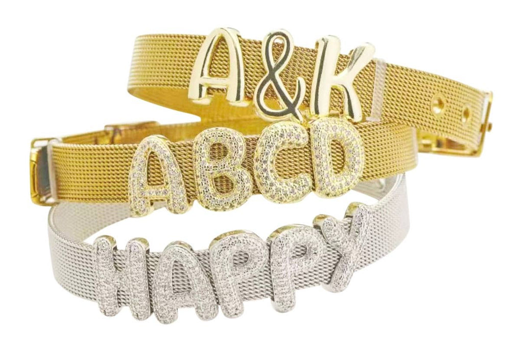 Emory Gold Slider Initials: Q