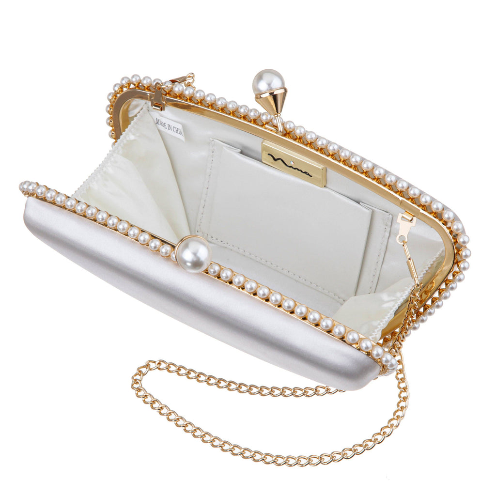 Handbag: GODDESS-IVORY: One Size