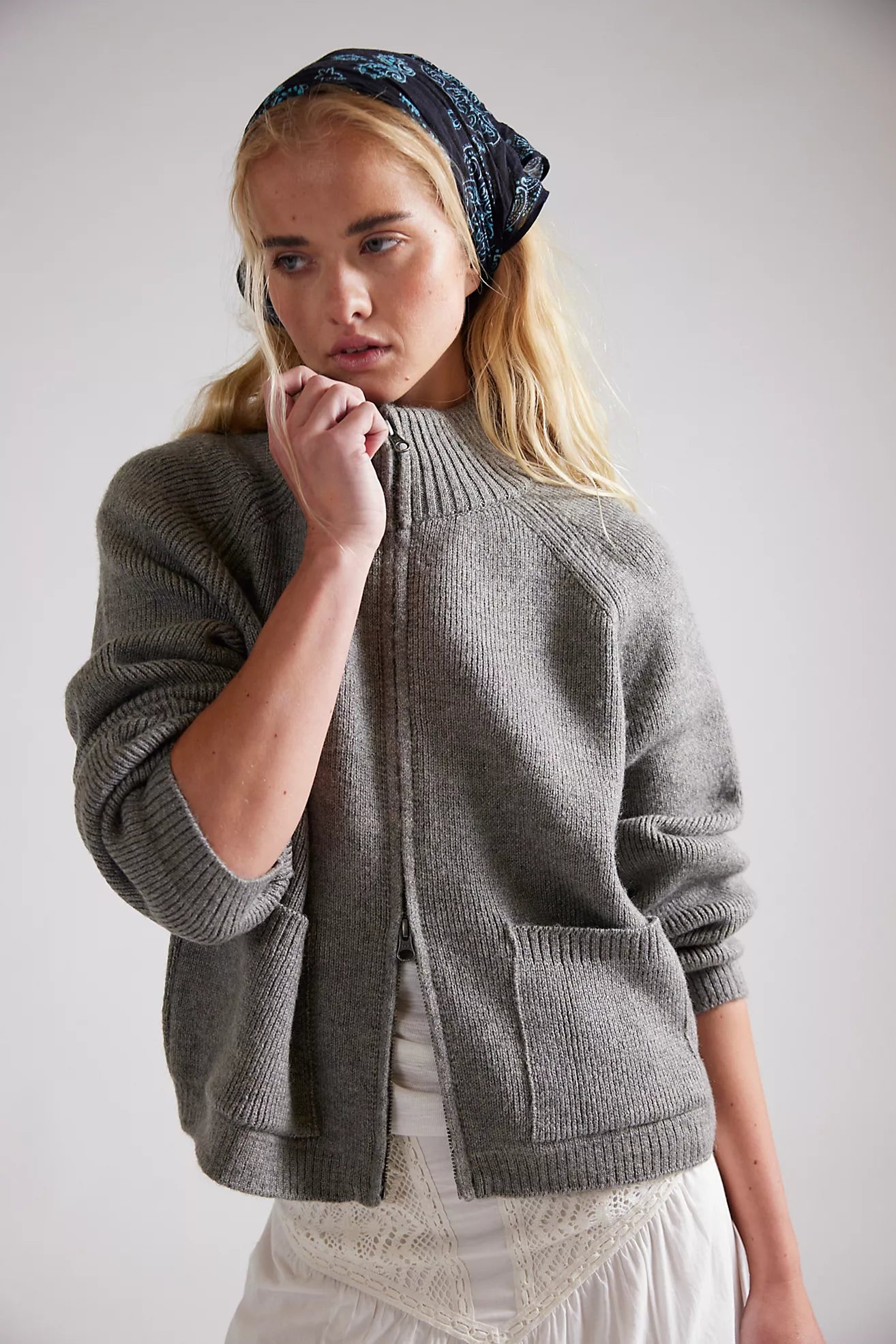 On it Zip Cardigan