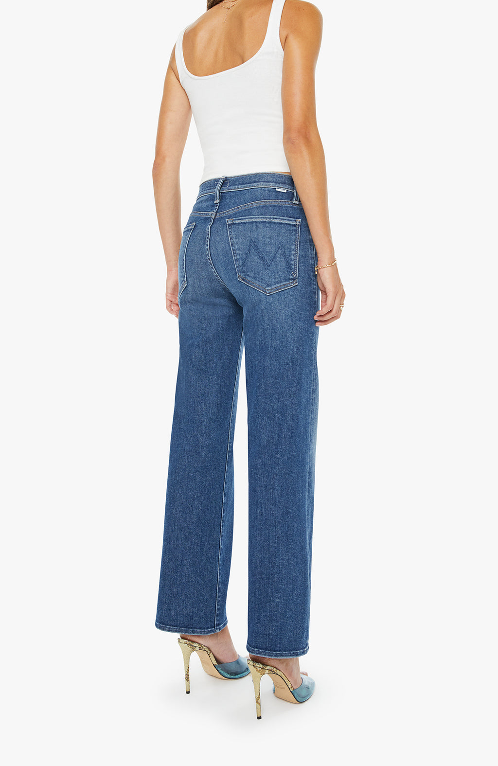 Mother The Mid Rise Rambler Zip Ankle in Catch My Drift