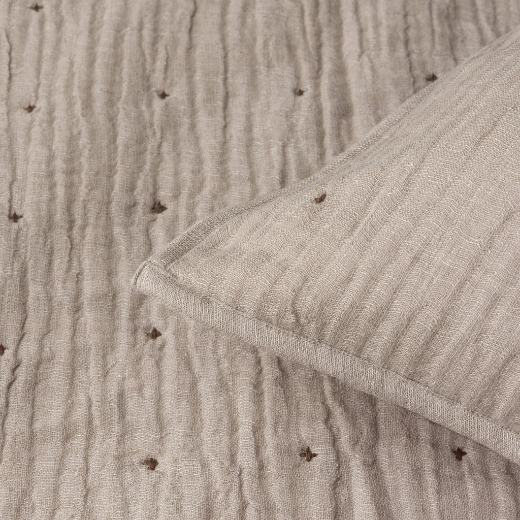 Tack Stitch Quilt: NATURAL / KING/CAL KING