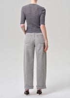 Ayla Baggy Jeans in Quartz Grey