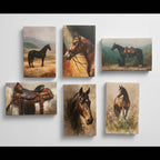 Equestrian matchbox, matches for candles, party favors, gift
