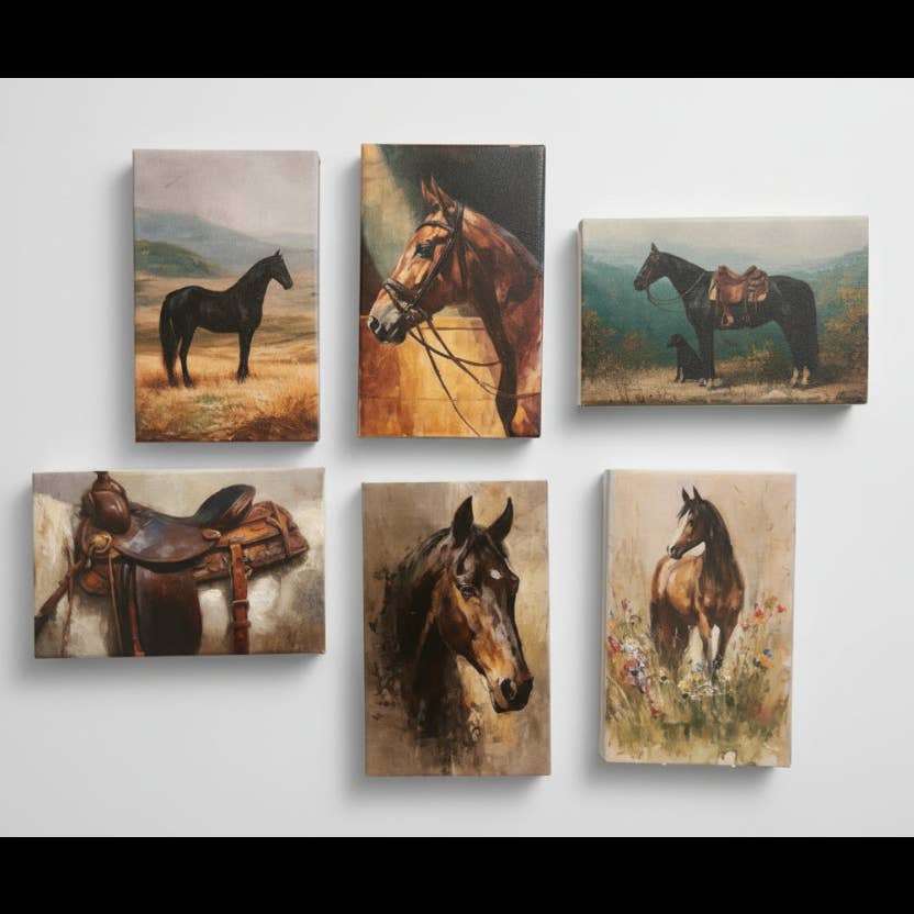 Equestrian matchbox, matches for candles, party favors, gift