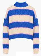 Ladies Pullover Striped Knitted Sweater