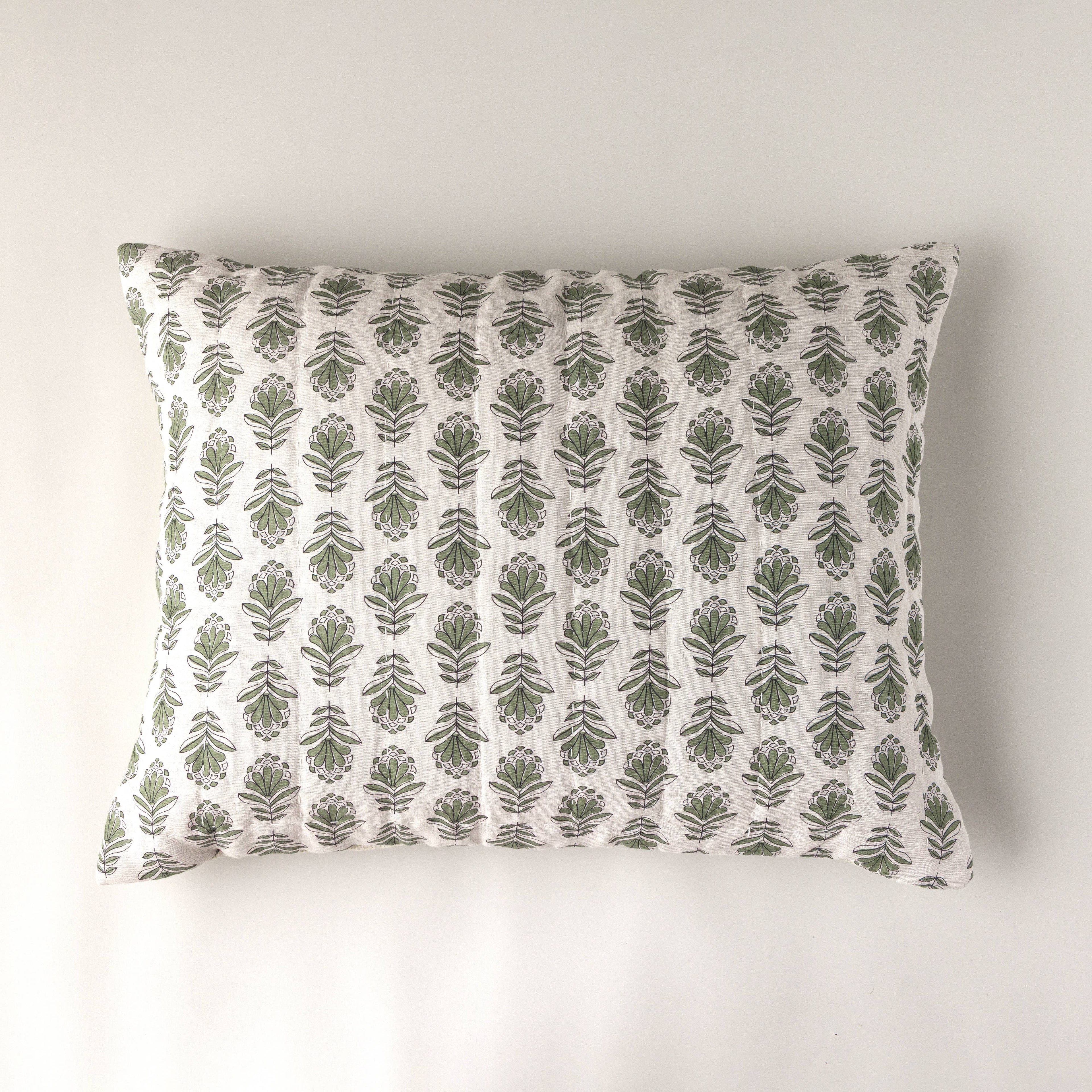 Charlie Block Print Sham: BLUE / KING