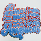 10.5" America Chenille Patch in Blue - Chenille Patch: Chenille Patch