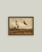 Witch Over an Autumn Sky: 9x7