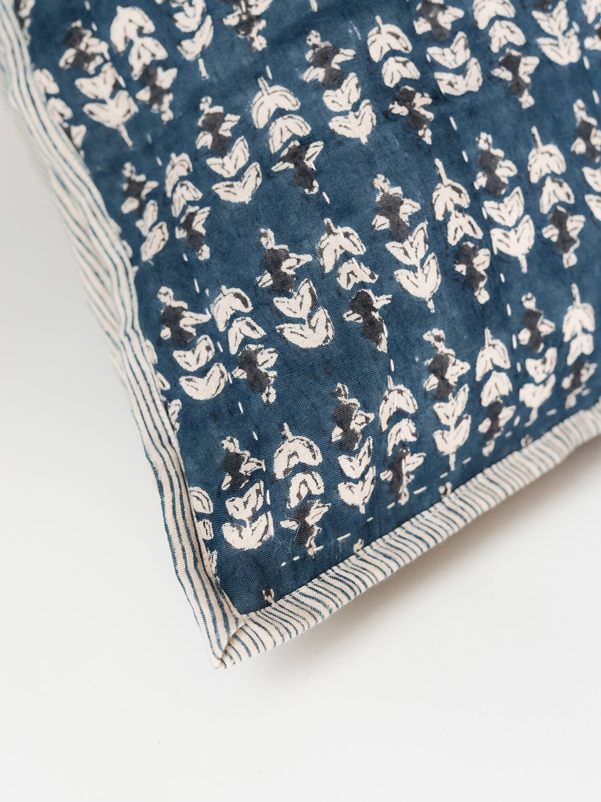 Blossom Block Print Sham: ORANGE / KING