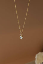PENELOPE ROUND BEZEL NECKLACE
