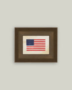 Thirty-Six Star Flag Framed Antique Art: 7x5
