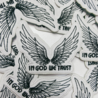 2.5" In God We Trust  -  Embroidered Hat Patch: QTY 1