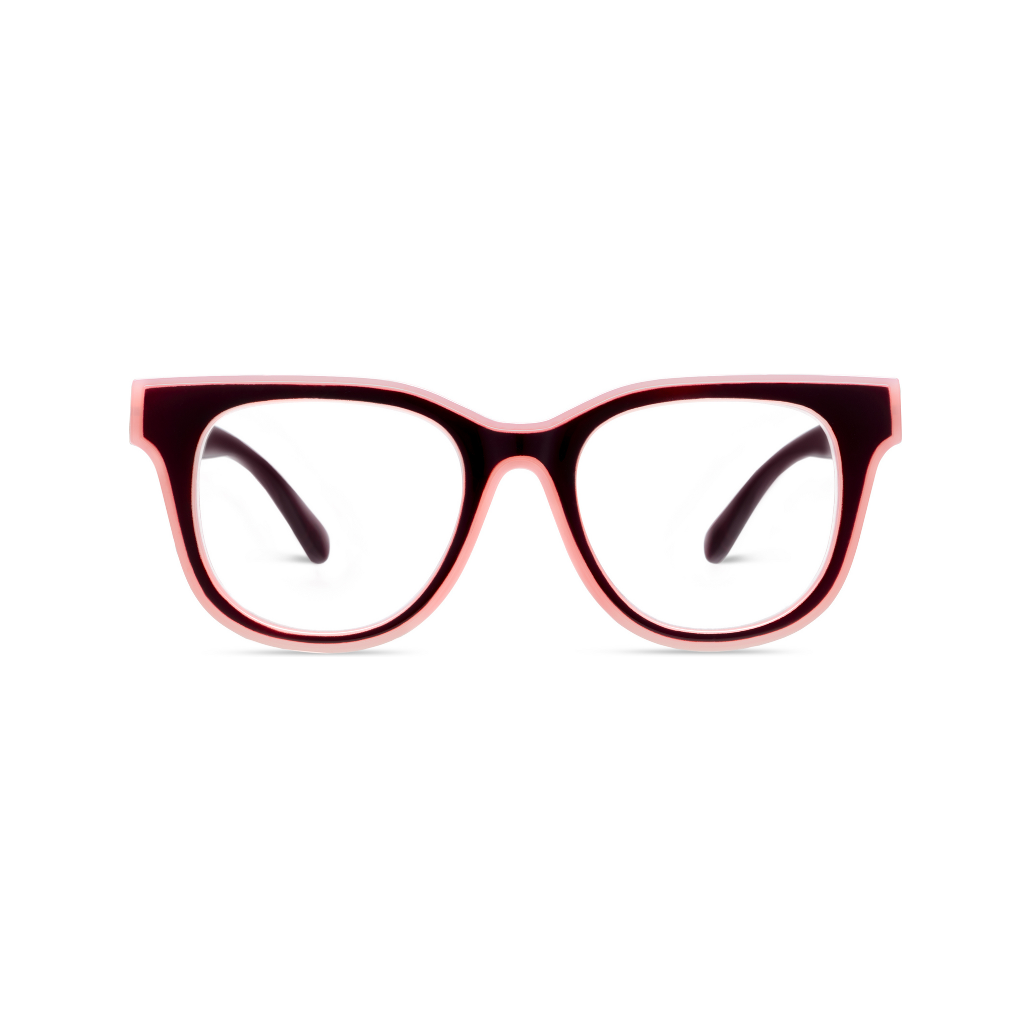 Peepers Buffy Cherry/Pink reading glasses side view