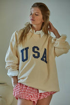 100% Cotton French Terry Crew Neck USA
