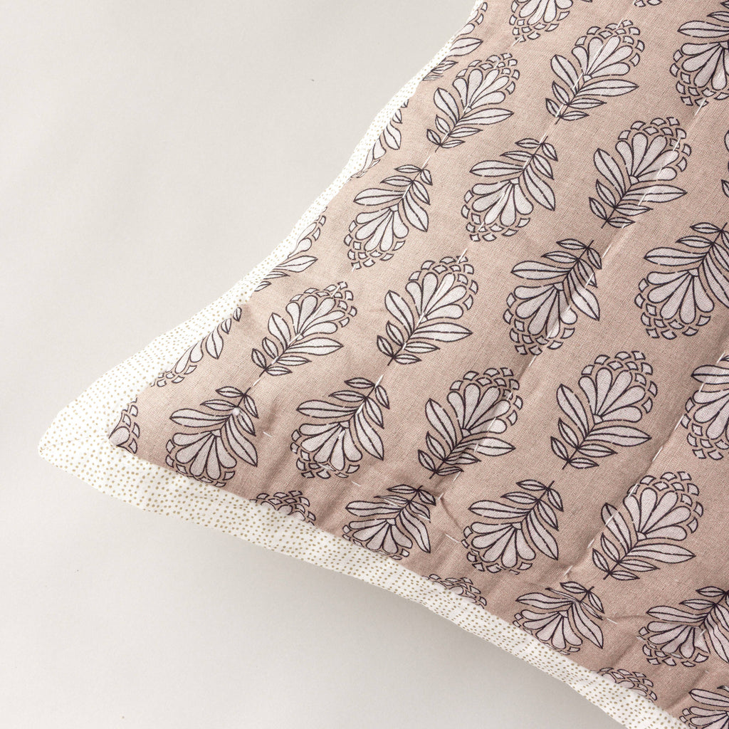 Charlie Block Print Sham: BLUE / KING