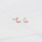 Pear Studs: Silver