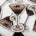 2.5" Espresso Martini - Embroidered Hat Patch: QTY 1