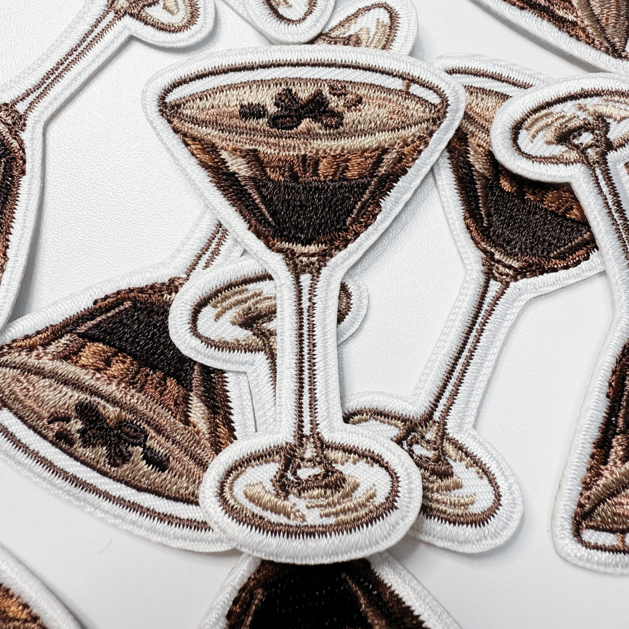 2.5" Espresso Martini - Embroidered Hat Patch: QTY 1