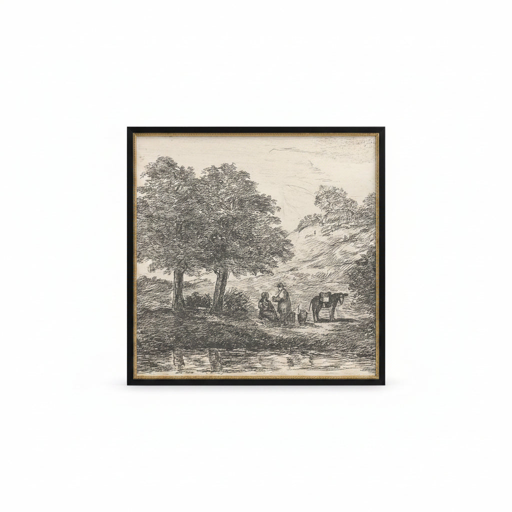 Landscape With Family Under Tree