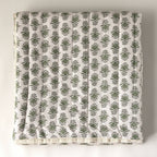 Charlie Block Print Quilt: BLUE / KING/CAL KING