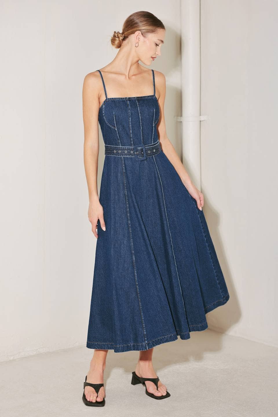 Denim Midi Dress