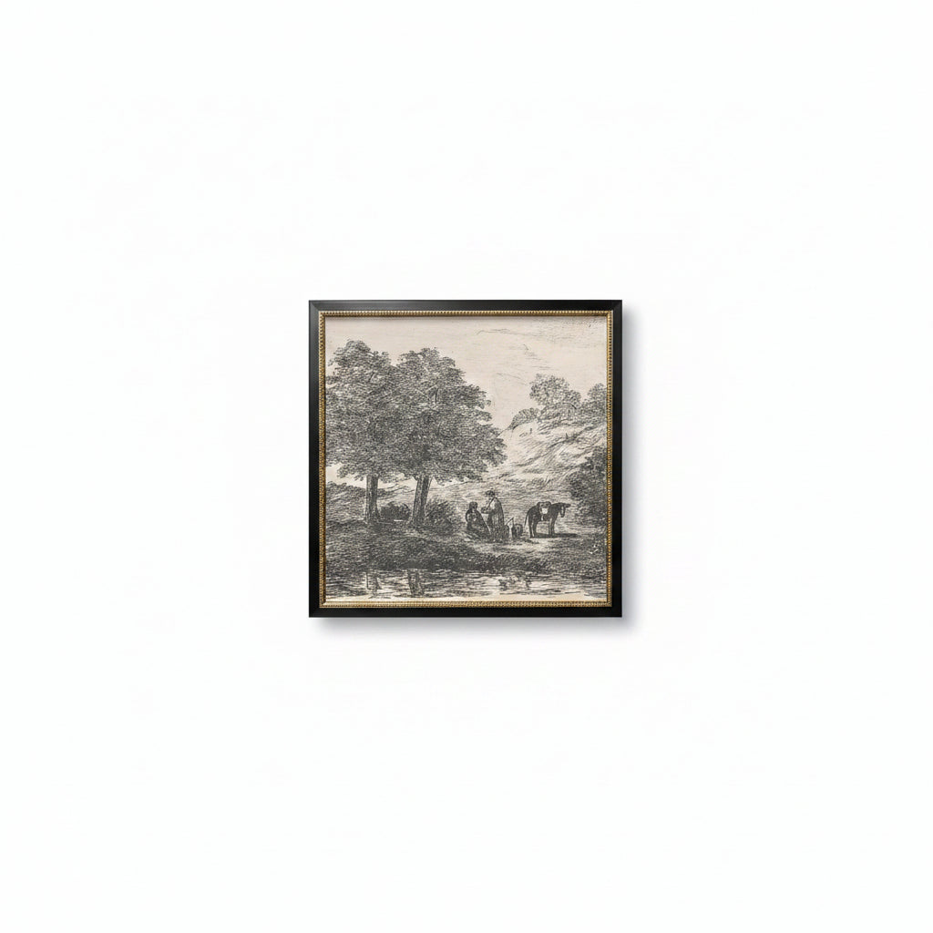 Landscape With Family Under Tree