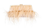 Ladies Fringe Clutch Evening Bag Handbag: White