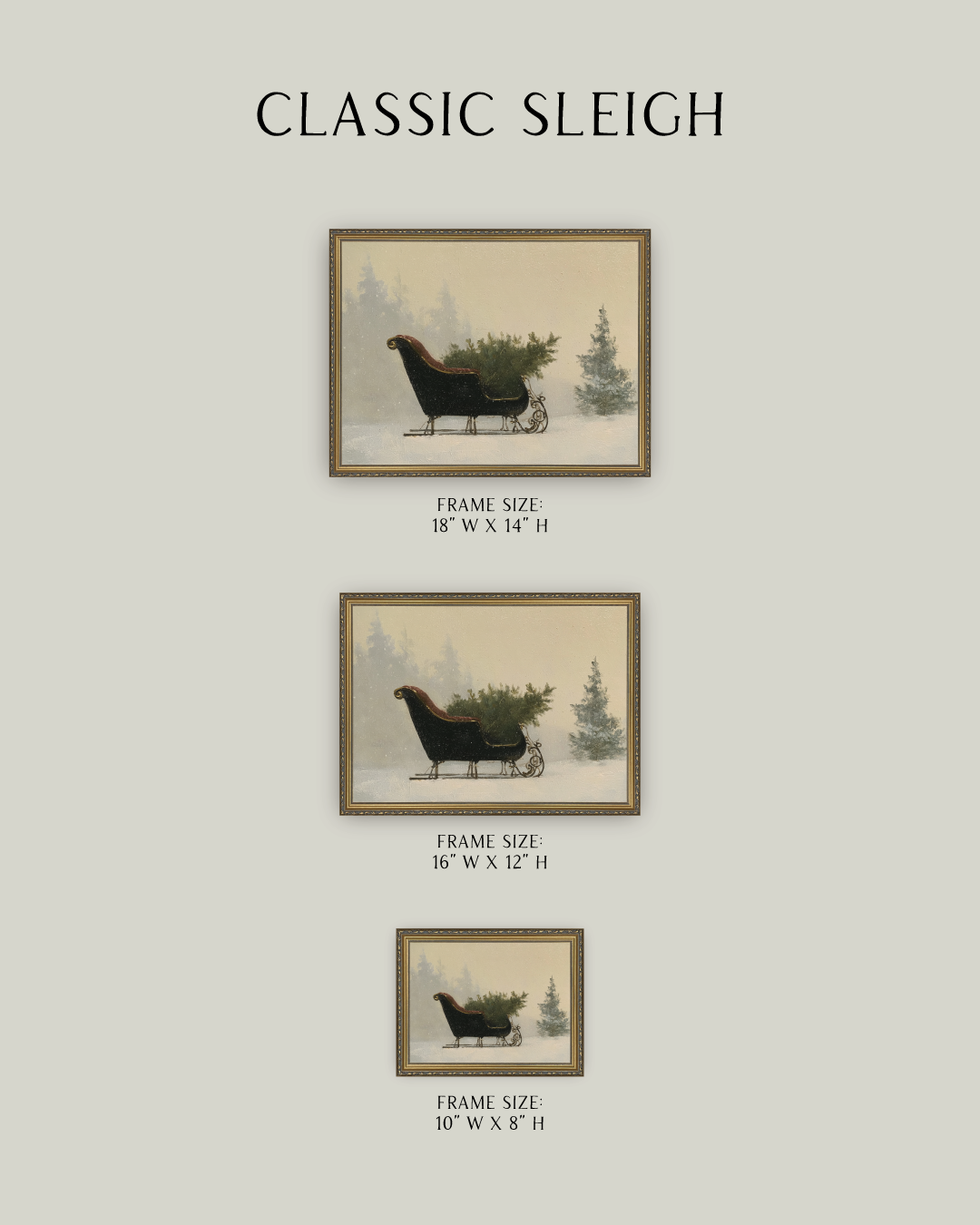 Classic Sleigh: 7x5