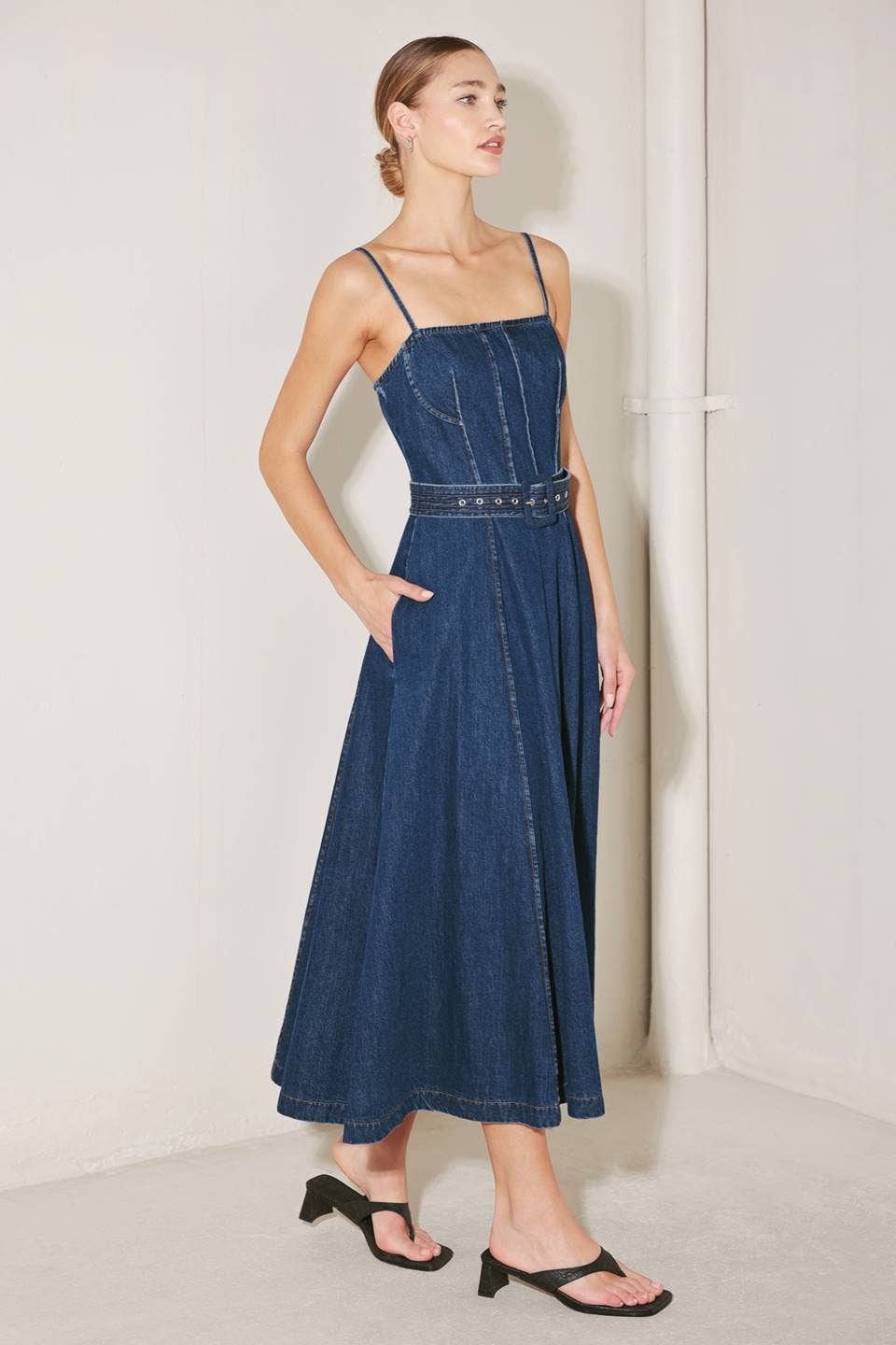 Denim Midi Dress