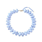 Bailey Chunky Beaded Necklace- Light Blue