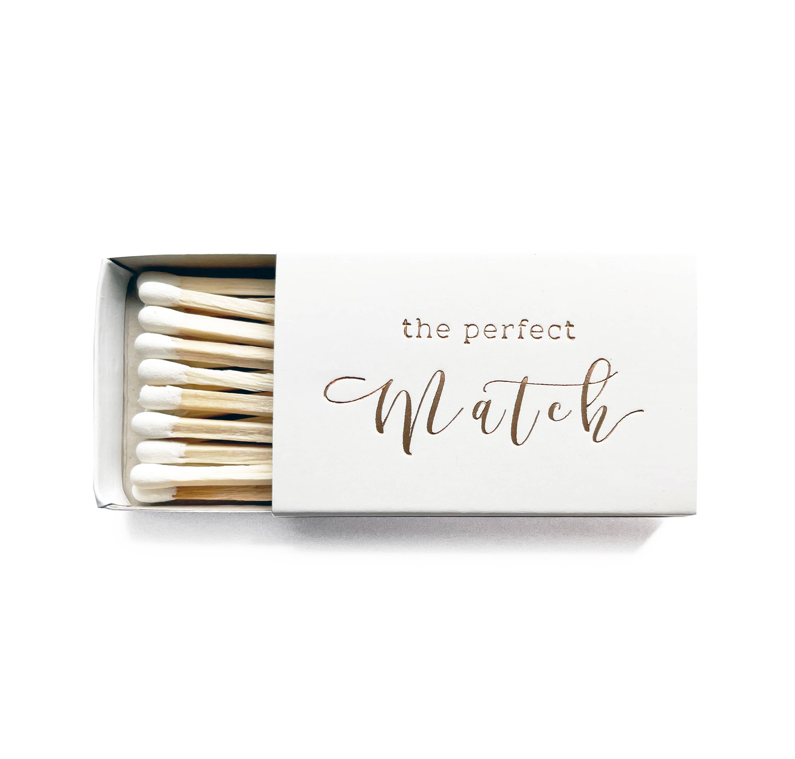 The Perfect Match Matchbox | Pretty Wedding Matchbook