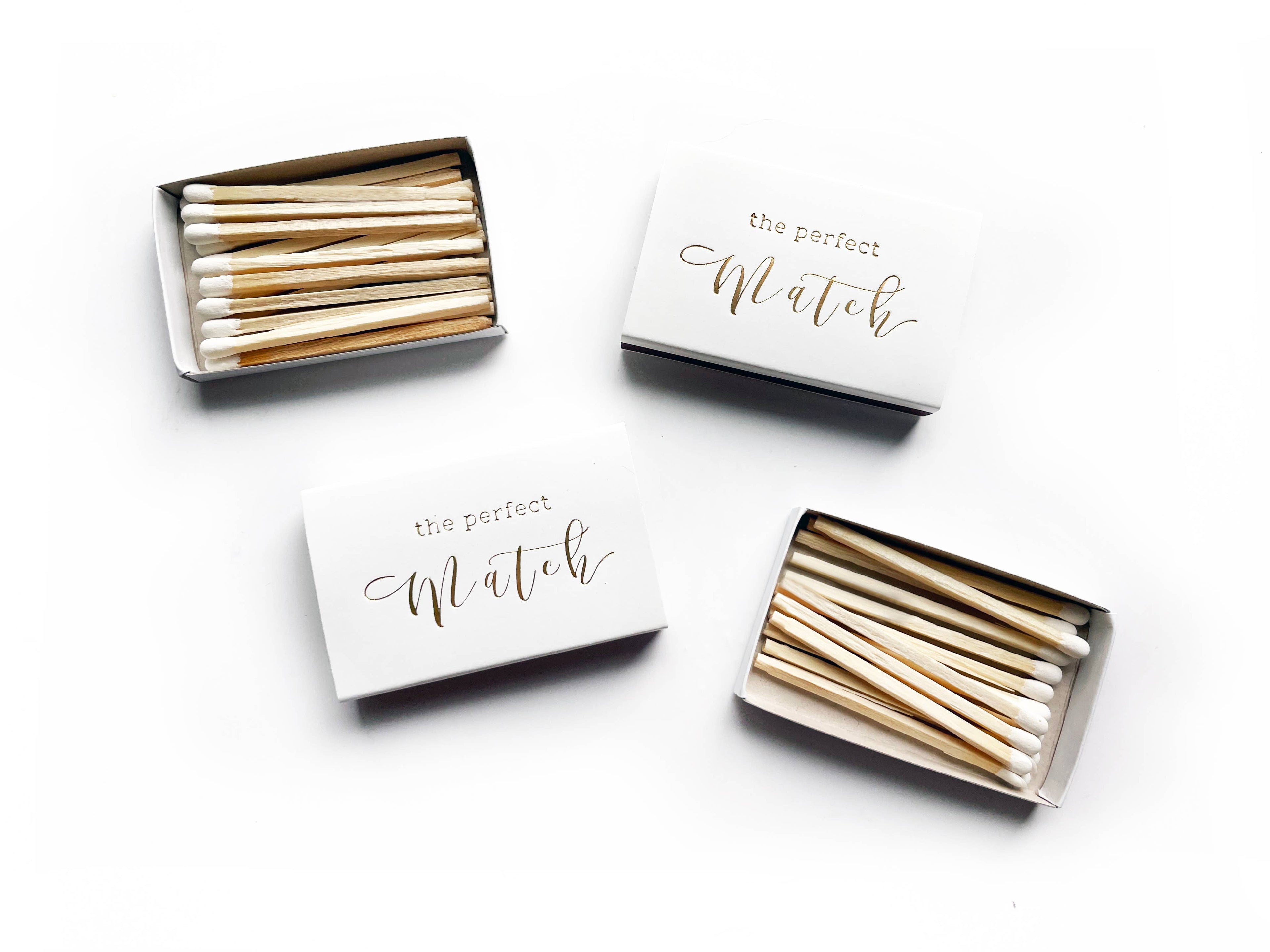 The Perfect Match Matchbox | Pretty Wedding Matchbook
