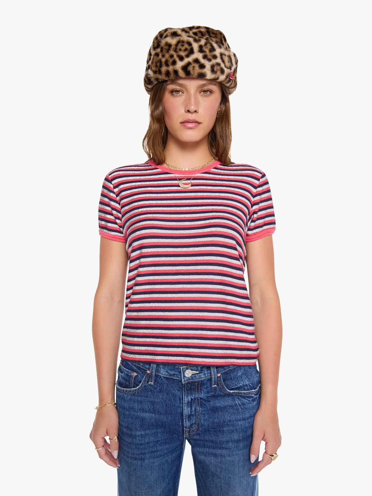 MOTHER lil Goodie Ringer Stripe