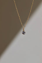 PENELOPE ROUND BEZEL NECKLACE