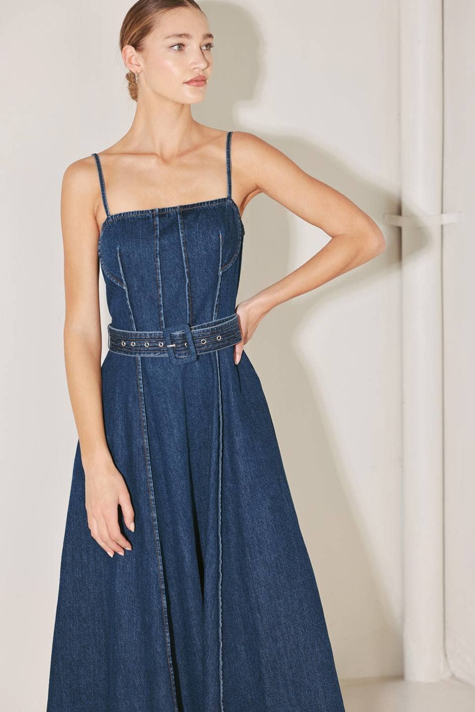 Denim Midi Dress