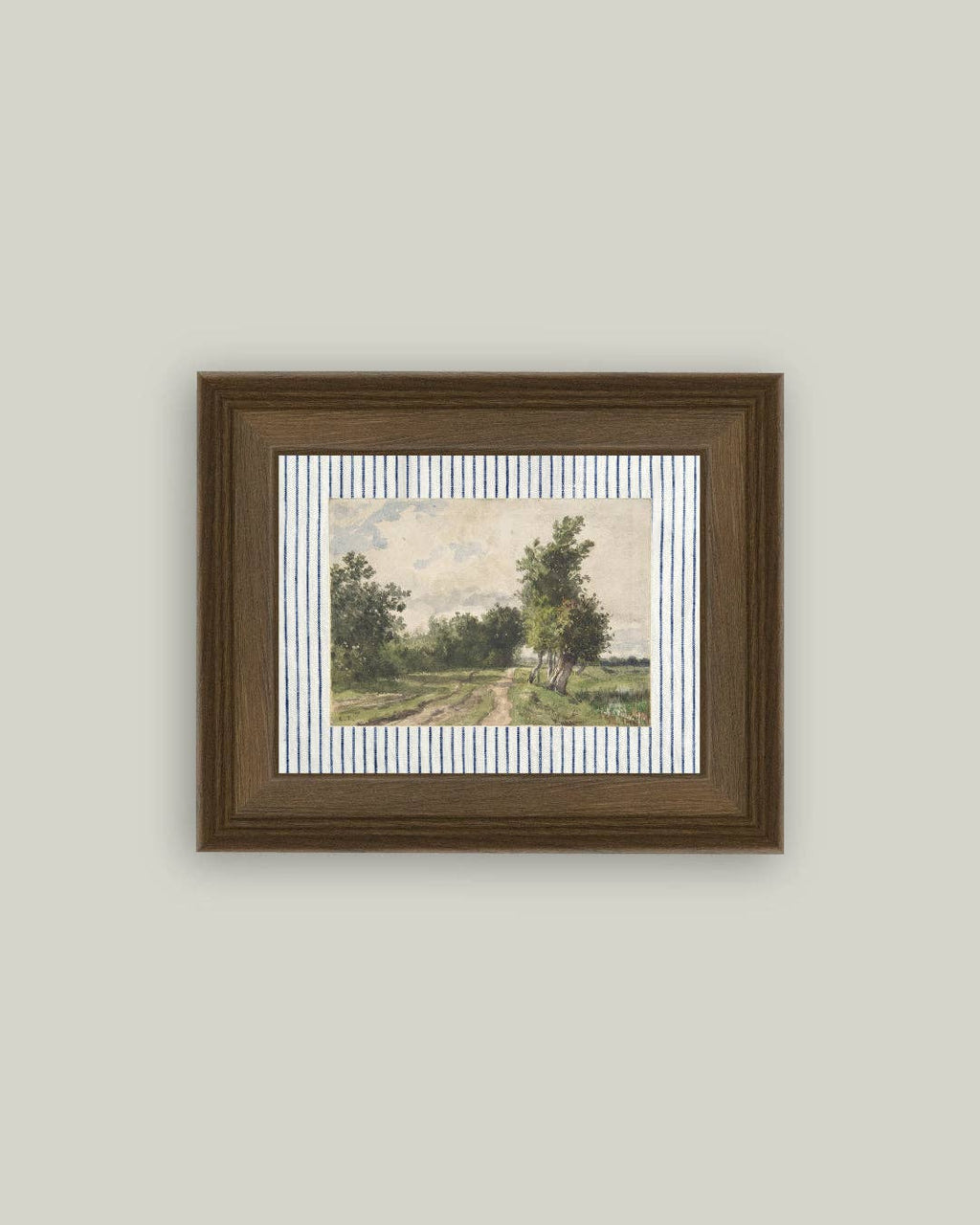 Provence Landscape Framed Antique Art: 10x8