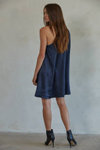 Satin One Shoulder Dress
