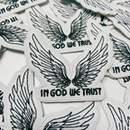 2.5" In God We Trust  -  Embroidered Hat Patch: QTY 1