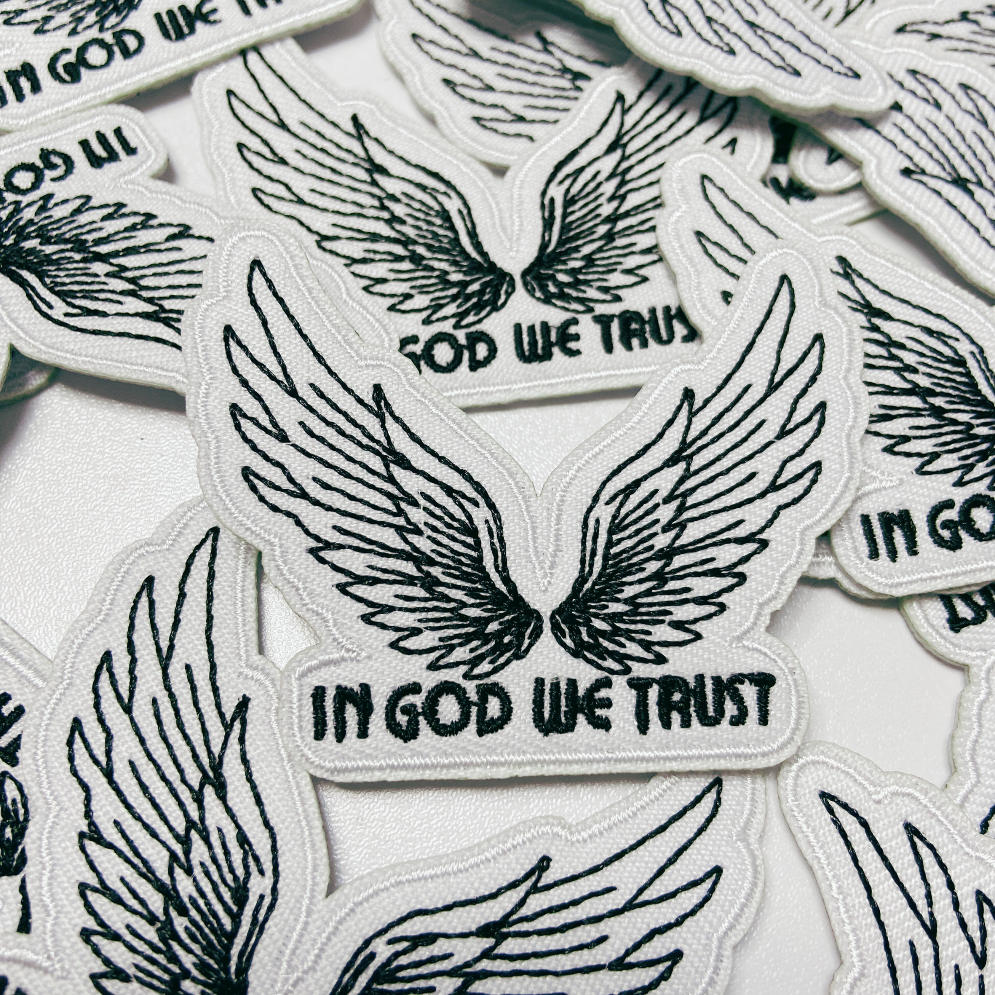 2.5" In God We Trust  -  Embroidered Hat Patch: QTY 1