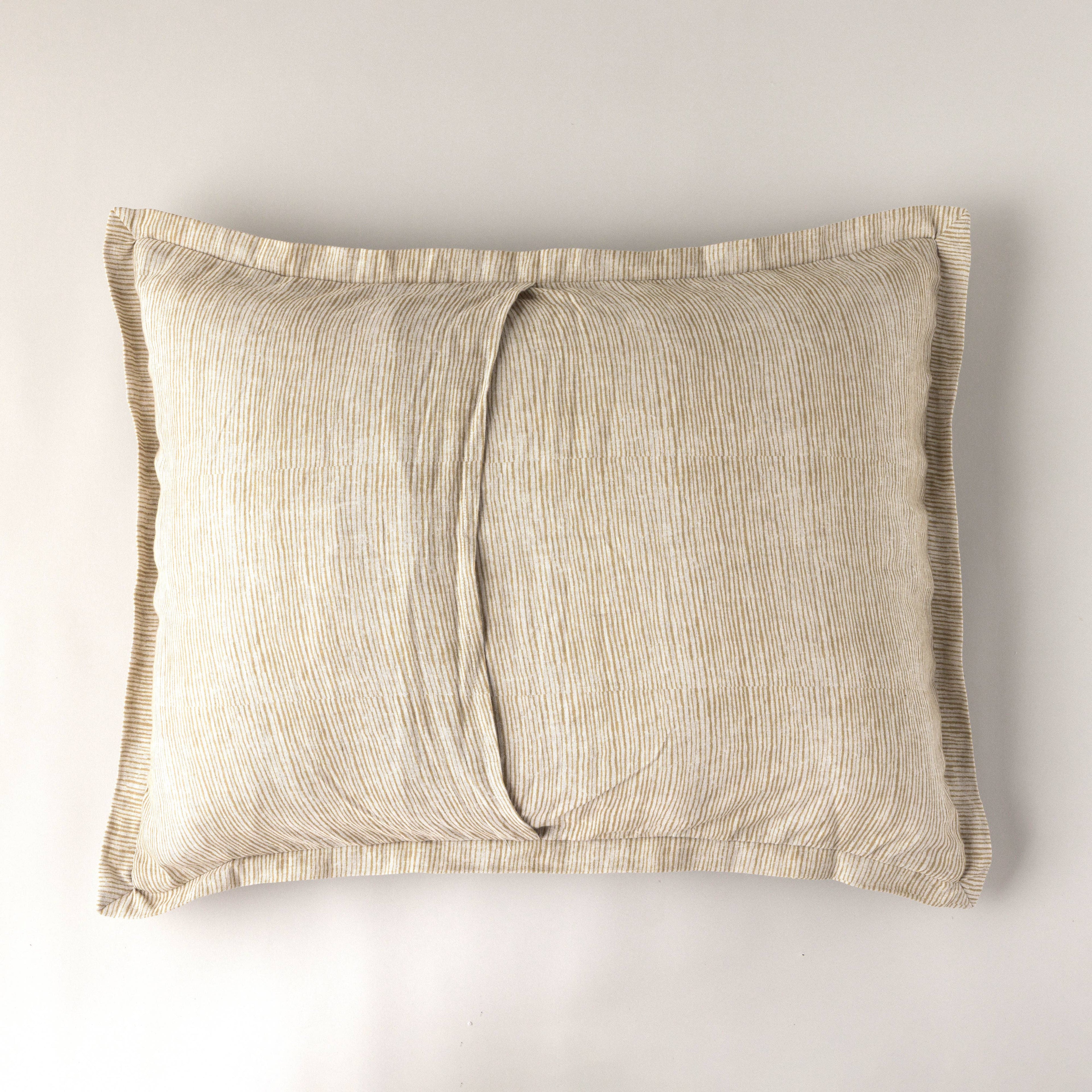 Charlie Block Print Sham: BLUE / KING