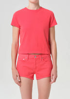 Agolde Adine Shrunken Tee in Carnival