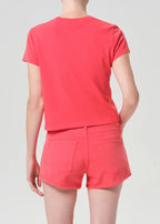 Agolde Adine Shrunken Tee in Carnival