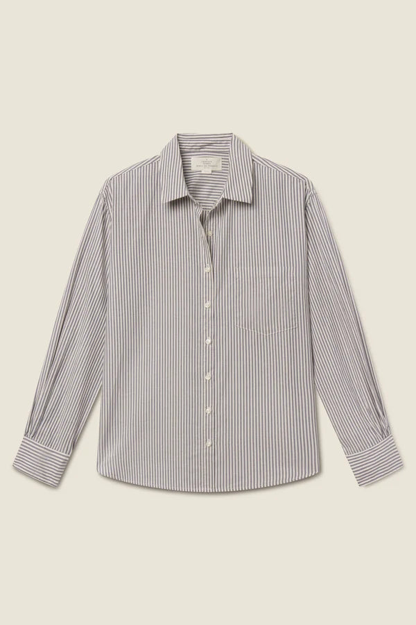 Blake Oversize Shirt Navy Stripe
