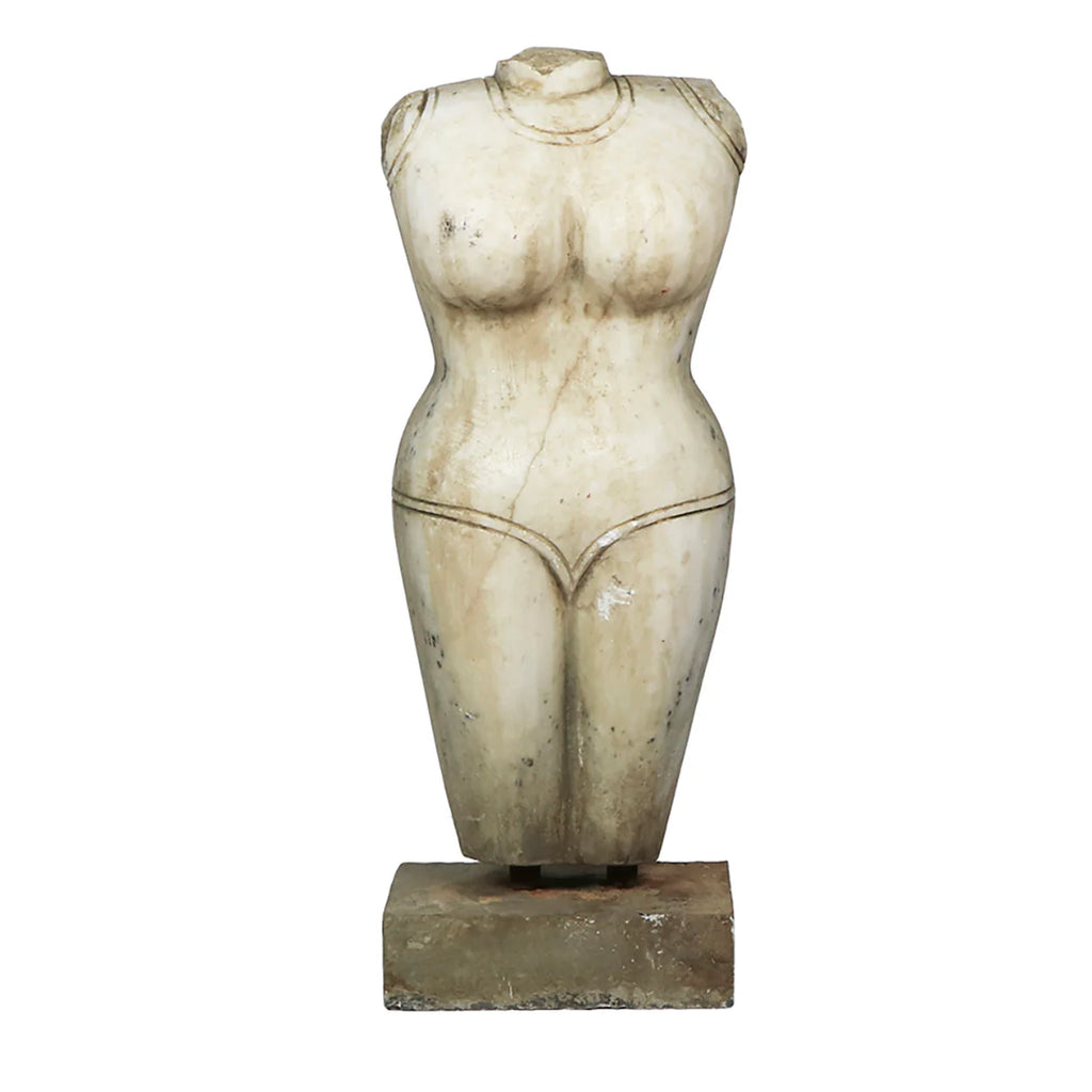 Clothed White Marble Bust