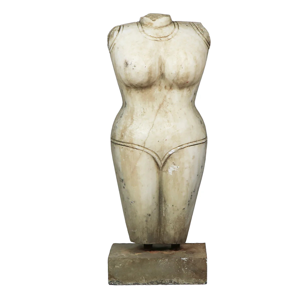 Clothed White Marble Bust