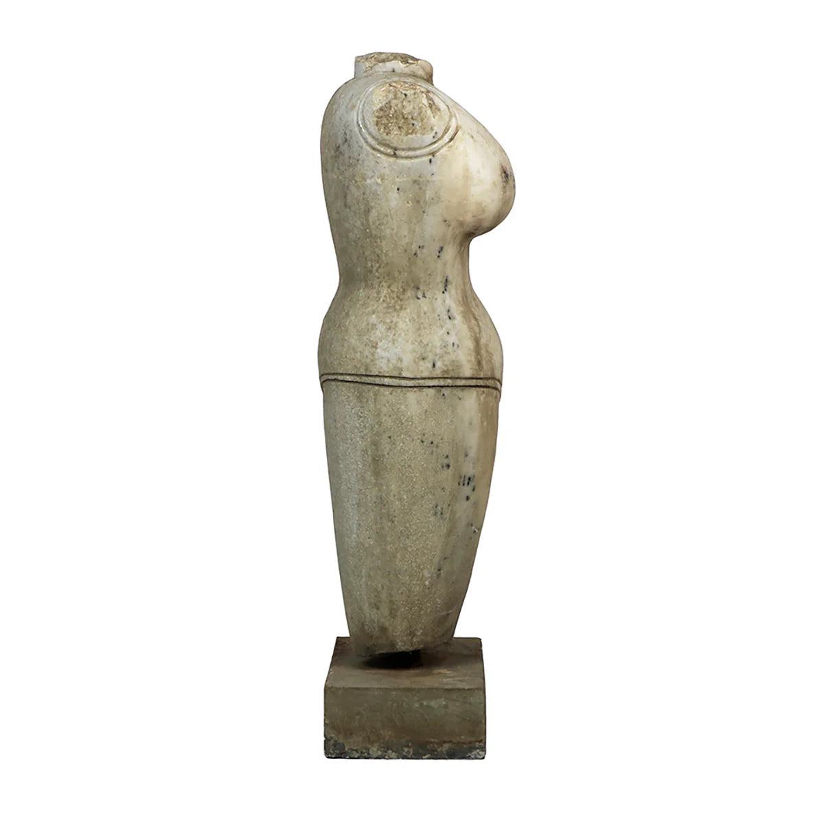 Clothed White Marble Bust