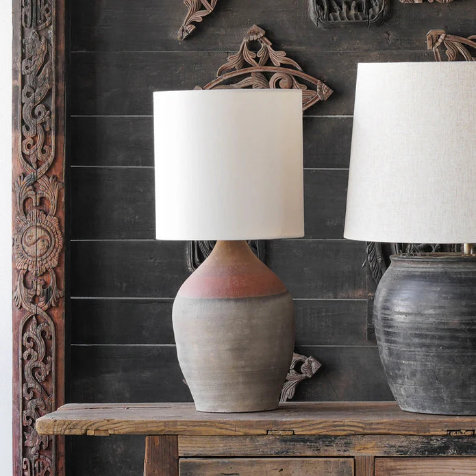 Clay Rice Wine Bottle Lamp