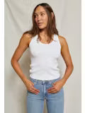 Perfect White Tee Debbie Longer Tank — White