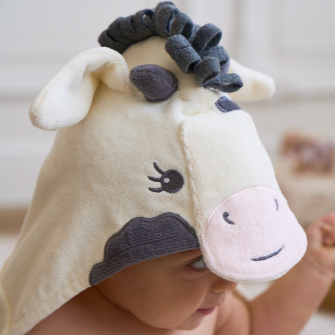 Cow Hooded Bathwrap